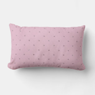 Coussin Rectangle goujons de diamant rose vif