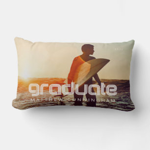 Coussin Rectangle Graduate 20XX Retro Cool Simple Grad Année Photo