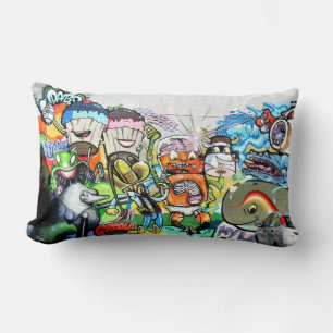 Coussin Rectangle Graffiti amusant