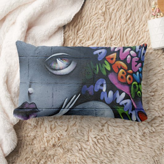 Coussin Rectangle Graffiti de fée mignon (Couverture)