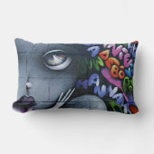Coussin Rectangle Graffiti de fée mignon (Recto)
