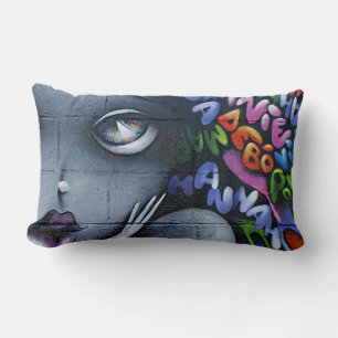 Coussin Rectangle Graffiti de fée mignon