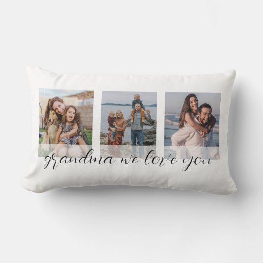 Coussin Rectangle Grand-mère Nous t'aimons Fête des Mères (Recto)