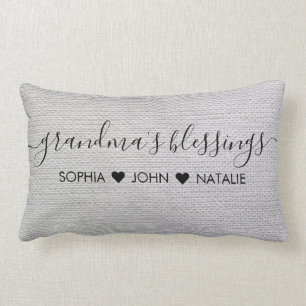 Coussin Rectangle Grand-mère personnalisée Cadeau Grand-mère pers