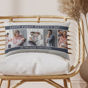 Coussin Rectangle Grand-père Première Fête des pères - 5 photos 