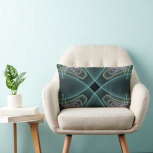 Coussin Rectangle Graphique géométrique Turquoise moderne