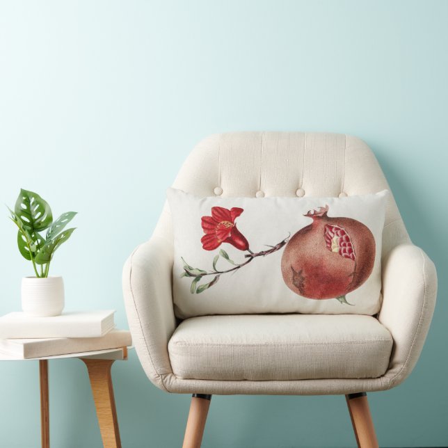 Coussin Rectangle grenade vintage (Chaise)