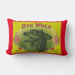 Coussin Rectangle Grille étiquette à cigares Big Wolf