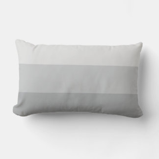 Coussin Rectangle Gris argenté rayé