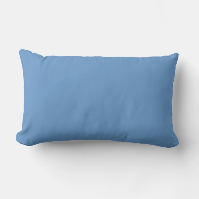 Coussin Rectangle gris-bleu (Crayola) (couleur solide) (Recto)