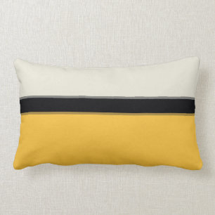 Coussin Rectangle Gris noir gris gris gris gris moutarde moderne