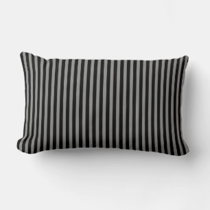 Coussin Rectangle Gris Noir Gris Vertical Gratté Motif Chic