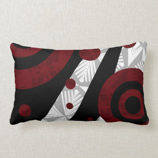 Coussin Rectangle Grondement de rouge riche