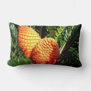 Coussin Rectangle Gros Pots De Cônes De Graine Africaine Orange,