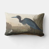 Coussin Rectangle Grue bleue ou héron d'oiseaux d'Amérique (Verso)