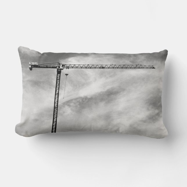 Coussin Rectangle Grue de construction (Recto)