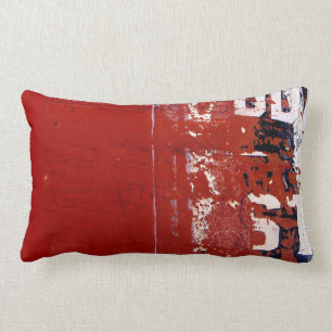 Coussin Rectangle Grunge rouge