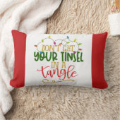 Coussin Rectangle “Guirlandes emmêlées” Noël (Couverture)