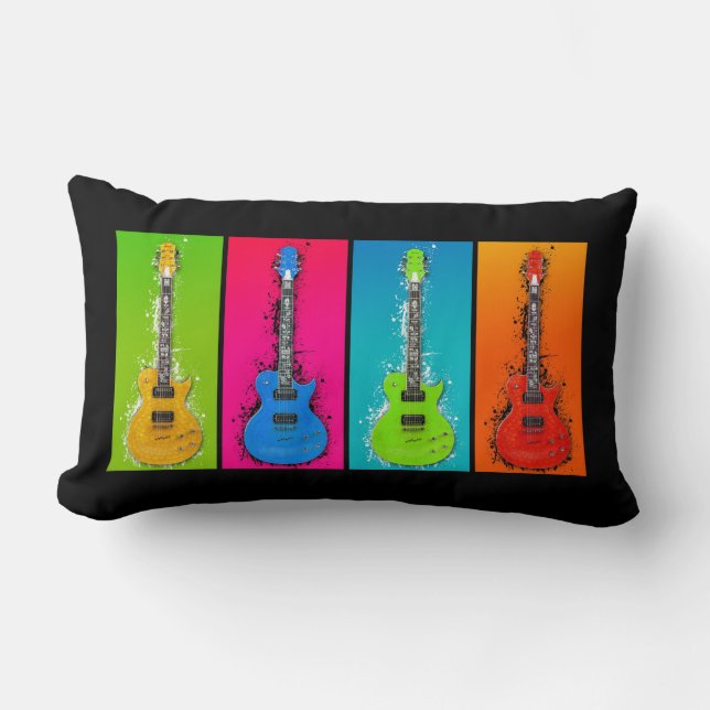Coussin Rectangle Guitare électrique (Recto)