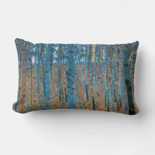 Coussin Rectangle Gustav Klimt Forêt de hêtres Art fin vintage