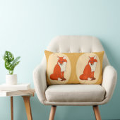 Coussin Rectangle Hala le bon Fox réversible (Chaise)