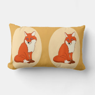 Coussin Rectangle Hala le bon Fox réversible