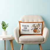 Coussin Rectangle Halloween Chien Dalmatien Trick ou traitement (Chaise)
