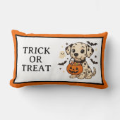 Coussin Rectangle Halloween Chien Dalmatien Trick ou traitement (Recto)
