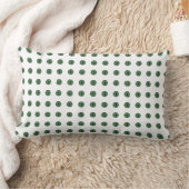 Coussin Rectangle Halloween Green Polka Dot Eyes (Couverture)