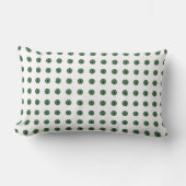 Coussin Rectangle Halloween Green Polka Dot Eyes (Recto)
