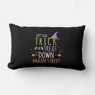 Coussin Rectangle Halloween Laissons Aller Tricoter Ou Traiter