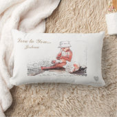 Coussin Rectangle HAMbyWG - Jeu d'oreiller - Bébé sur la plage (Couverture)