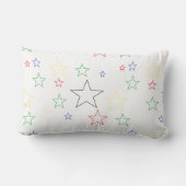 Coussin Rectangle HAMbyWG - Jeu d'oreiller - Étoiles (Verso)