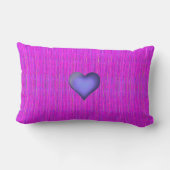 Coussin Rectangle HAMbyWG - Jeu d'oreiller - Violet rose avec nom (Verso)