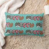Coussin Rectangle Hand lettered Christmas text Acrylic Ornament (Couverture)