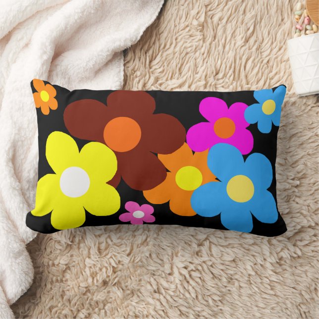 Coussin Rectangle Happy Flowers (Couverture)