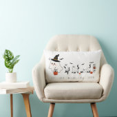 Coussin Rectangle Happy Halloween Cute Ghost Cats (Chaise)