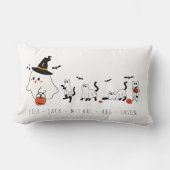 Coussin Rectangle Happy Halloween Cute Ghost Cats (Recto)