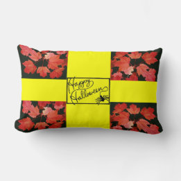 Coussin Rectangle Happy Halloween et Spider -