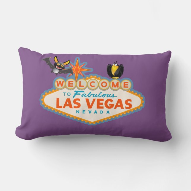 Coussin Rectangle Happy Halloween Las Vegas Style (Recto)