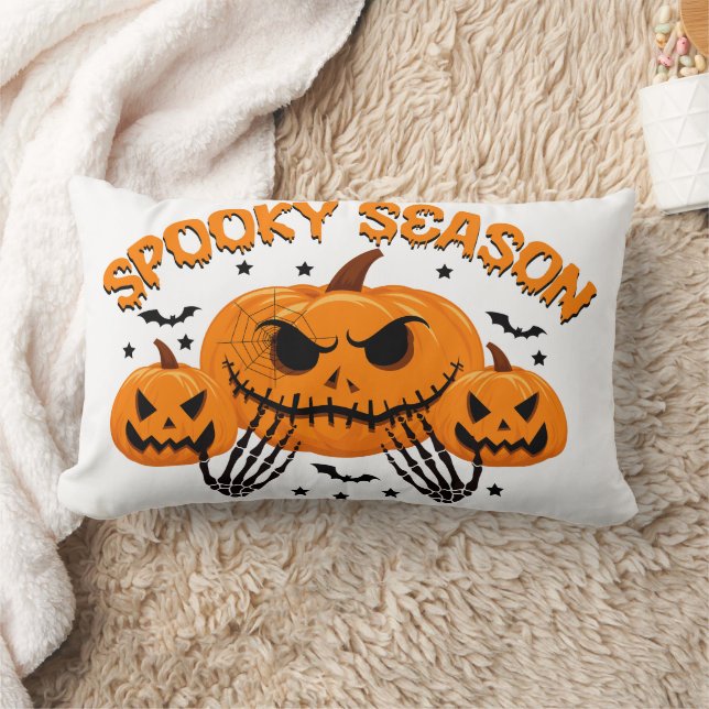 Coussin Rectangle Happy Halloween Witch Saison Éffrayante Citrouille (Couverture)