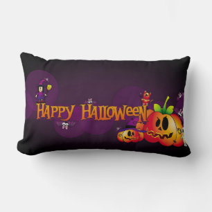 Coussin Rectangle Happy Haloween amis Éffrayants