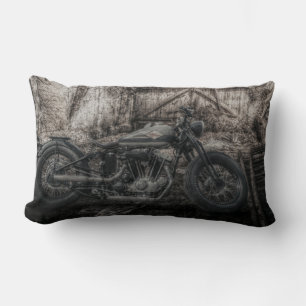 Coussin Rectangle Harley Davidson Motorcycle Vintage