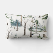 Coussin Rectangle Harmonie de la Forêt Enchantée Personnalisable (Verso)