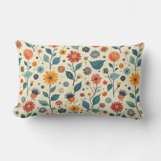 Coussin Rectangle Harmonie Fleur Lumbar Cushion