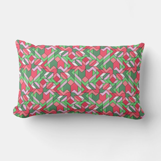 Coussin Rectangle Harmonie Géométrique #1 (Recto)