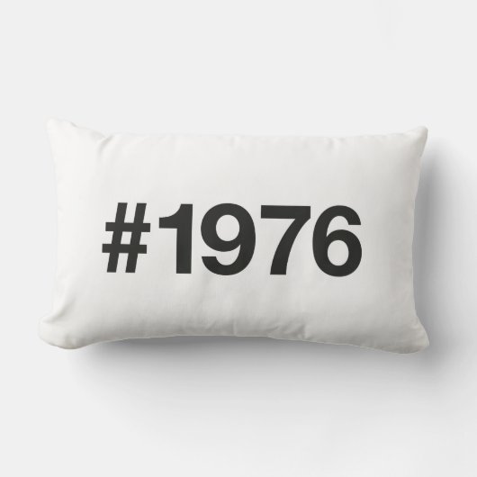 Coussin Rectangle Hashtag 1976 49 Anniversaire (Recto)