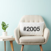 Coussin Rectangle Hashtag 20 Anniversaire 2005 (Chaise)