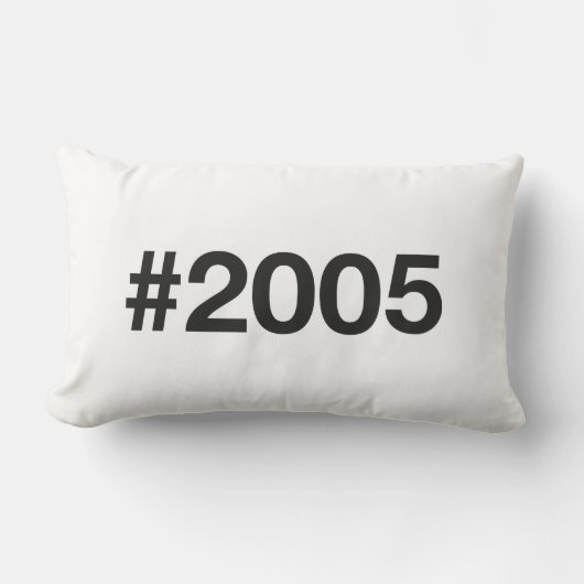 Coussin Rectangle Hashtag 20 Anniversaire 2005 (Recto)