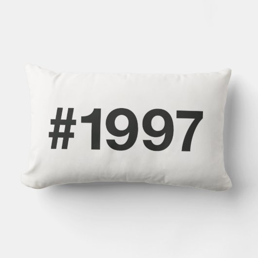 Coussin Rectangle Hashtag 28 Anniversaire 1997 (Recto)